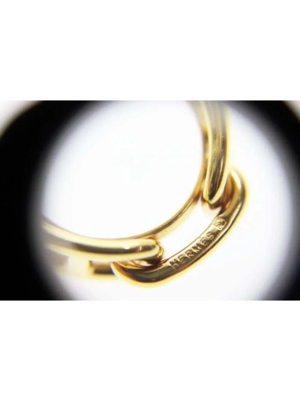 Hermes Legato 90 Scarf Ring Gold Closure - Picture 5 of 8